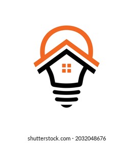 Vector de diseño del logotipo de la lámpara ligera