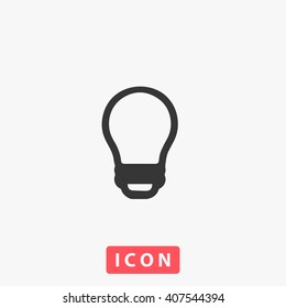 Light Bulb Icon. 