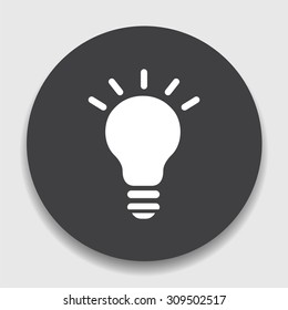 Light bulb icon. bright Idea symbol - Light on