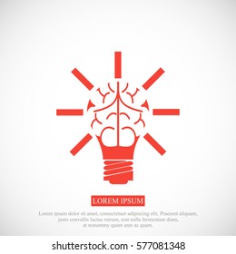 light bulb icon, light bubl icon