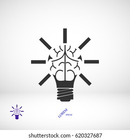 light bulb icon, light bubl icon
