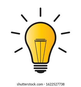 light bulb icon can be used for applications or websites