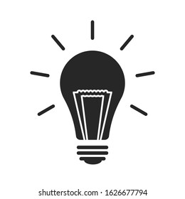 light bulb icon can be used for applications or websites