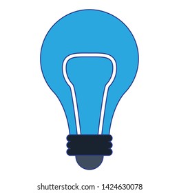 light bulb icon cartoon isolated vector illustration graphic design