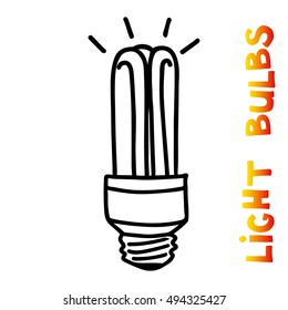 Light bulb icon. Concept of big ideas inspiration, innovation, invention, effective thinking. Isolated. Vector illustration.  Idea symbol. Vector. sketch. Hand-drawn doodle sign. 