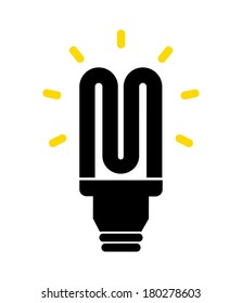 Light Bulb icon, Concept of Idea, Vector illustration