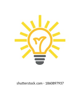 Light bulb icon. Concept of idea. Vector illustration.
