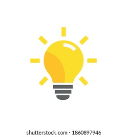 Icono de la bombilla. Concepto de idea. Ilustración vectorial.