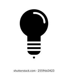 Light bulb icon. Concept of idea, solution, and innovation.