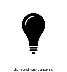 Light bulb icon creative idea logo template