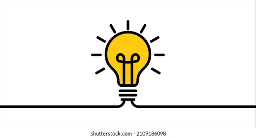 Light bulb icon creative idea