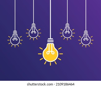 Light bulb icon creative idea