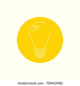 Light bulb icon. Creative idea concept. Vector illustration.
