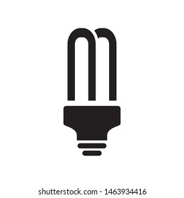Light bulb icon, creative mind illustration in flat style