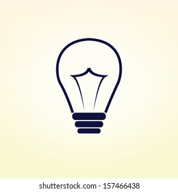 Light bulb icon design