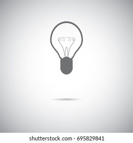 Light bulb icon design editable vector illustration
