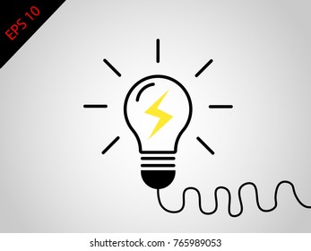 Light Bulb Icon design, Energy