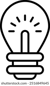 Design de ícone de lâmpada para uso comercial pessoal