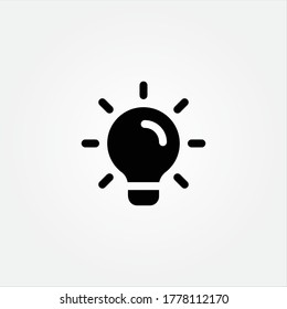 Light bulb icon design sty...eb site and mobile app
