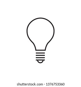 light bulb icon design template