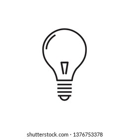 light bulb icon design template
