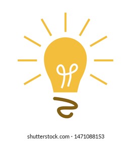 
light bulb icon design template vector