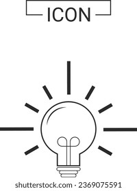 Light bulb icon design template