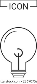Light bulb icon design template