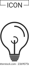Light bulb icon design template