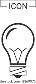 Light bulb icon design template