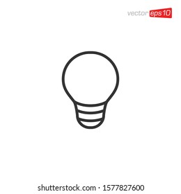 Light Bulb Icon Design Vector