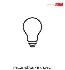 Light Bulb Icon Design Vector