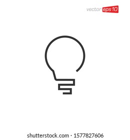 Light Bulb Icon Design Vector