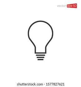 Light Bulb Icon Design Vector