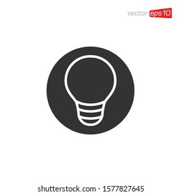 Light Bulb Icon Design Vector