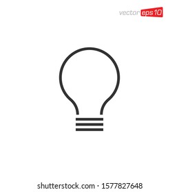 Light Bulb Icon Design Vector