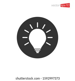 Light Bulb Icon Design Vector