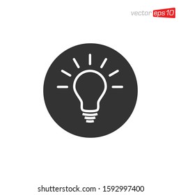 Light Bulb Icon Design Vector