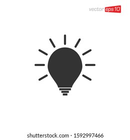 Light Bulb Icon Design Vector
