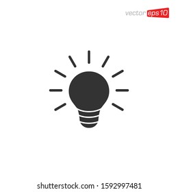 Light Bulb Icon Design Vector