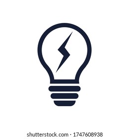 Light bulb icon design vector