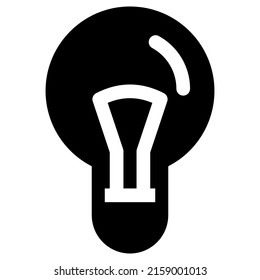 light bulb icon design, vector illustration, best used for presentations