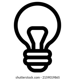 light bulb icon design, vector illustration, best used for presentations