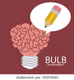 Light bulb icon design, vector illustration eps 10