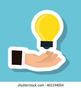 light bulb icon design, vector illustration, vector illustration