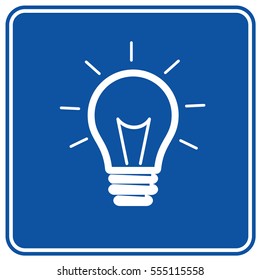 Light bulb icon design,clean vector