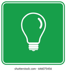 Light bulb icon design,clean vector