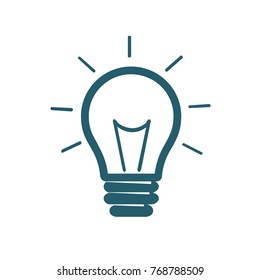 Light bulb icon design,vector