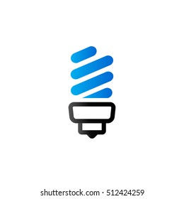 Light bulb icon in duo tone color. Idea inspiration light
