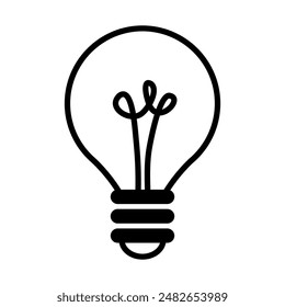 Light bulb icon. Education icon symbolizes intelligence